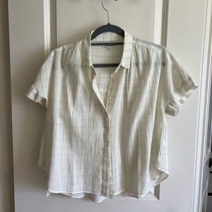Madewell lightweight button up short sleeve top